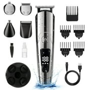 Beard Trimmer for Men - Electric Razor Shavers for Men, Cordless Hair Clippers, 5 in 1 Beard Grooming Kit for Mustache Body Nose Hair and Facial