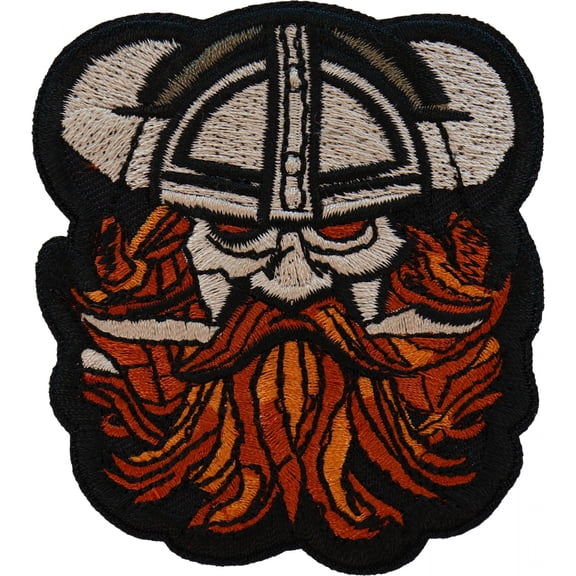 Beard Viking Iron on Patch