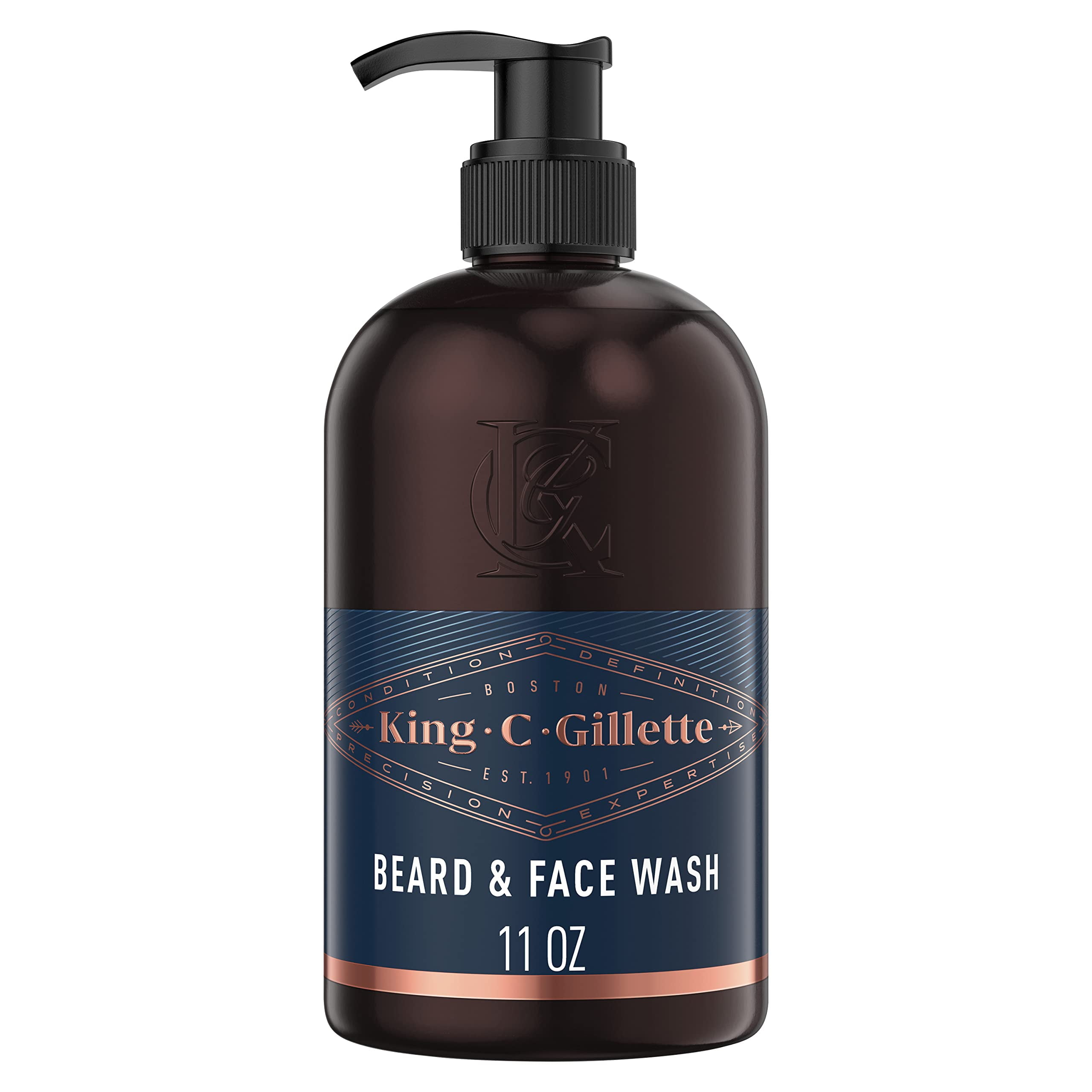 Beard Wash, Mens GP27Face Wash, 11 oz, Infused with Argan Oil and Avocado Oil to Cleanse Hair and Skin