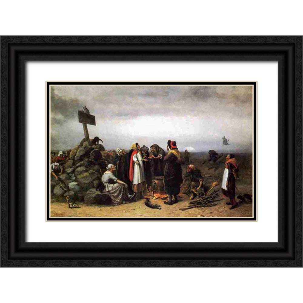 Beard, William Holbrook 14x11 Black Ornate Wood Framed with Double ...