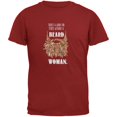 thumbnail image 1 of Beard Woman Shirt Cardinal Red Adult T-Shirt - 2X-Large, 1 of 1