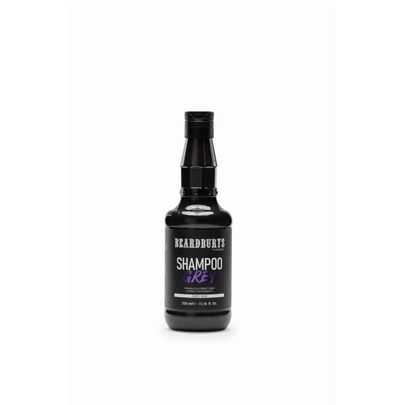 Beardburys Brightening Purple Shampoo for Grey & White Hair Neutralises Yellow & Orange Tones, Violet & Blue Pigments, Silver Hair Toner for Men, Hydrating & Scalp Purifying 330ml