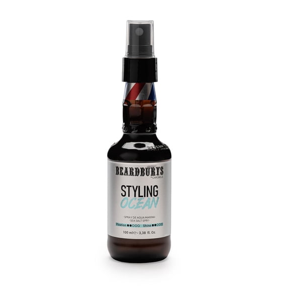 Beardburys Ocean Sea Salt Spray for Men, Texturising, Volumising, Matte Finish, Nourishing, Tousled Surfer Hair, Waves & Hold, Long & Medium Hair Sets & defines Waves 250ml