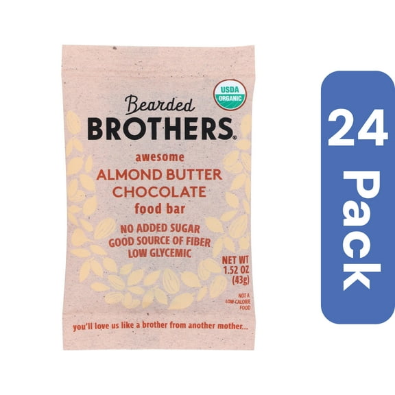 Bearded Brothers Almond Butter Chocolate Bar 1.52 oz (Pack Of 24)