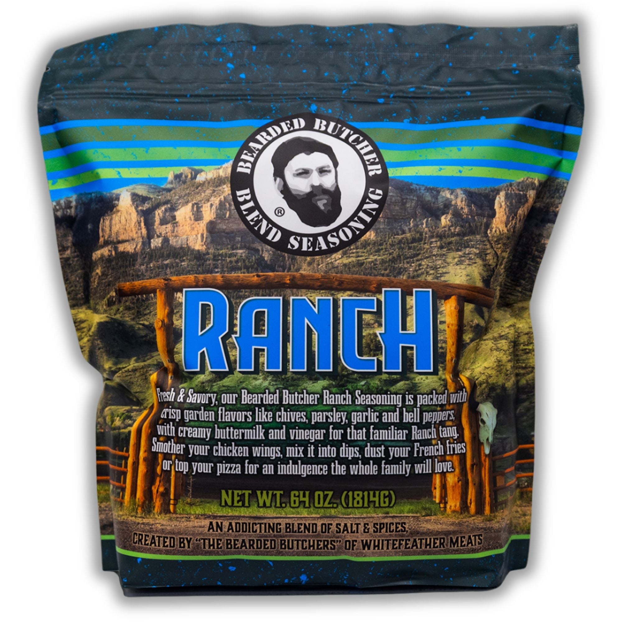Bearded Butchers Ranch Blend Seasoning, 64 oz (4 lb) Bag, Creamy Ranch ...