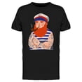 thumbnail image 1 of Bearded Captain Design T-Shirt Men -Image by Shutterstock, Male x-Large, 1 of 2
