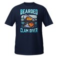 thumbnail image 1 of Bearded Clam Diver Fishy Smell Adult Joke Hairy Novelty Art T-Shirt (Navy, 3XL), 1 of 1