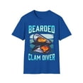 thumbnail image 1 of Bearded Clam Diver Fishy Smell Adult Joke Hairy Novelty Art Unisex T-Shirt, 1 of 4