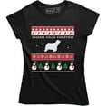 thumbnail image 1 of Bearded Collie Christmas - Xmas Holiday Dog Women's T-Shirt, 1 of 4