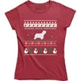 thumbnail image 1 of Bearded Collie Christmas - Xmas Holiday Dog Women's T-Shirt, 1 of 4