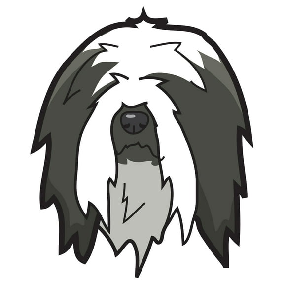 Bearded Collie Decal | Indoor/Outdoor | Dog Lover Super Cute Sticker for SUV Windows, Dorm Rooms, Bedroom, Offices | SignMission personalized gift | 36"