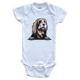 thumbnail image 1 of Bearded Collie Dog Breed Cute One Piece Baby Bodysuit, 6-9 months white, 1 of 4