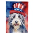 thumbnail image 1 of Bearded Collie Patriotic Garden Flag 11.25 in x 15.5 in, 1 of 5
