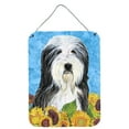 thumbnail image 1 of Bearded Collie in Summer Flowers Wall or Door Hanging Prints, 1 of 2