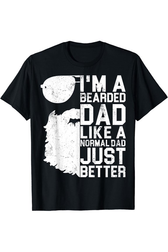 Bearded Dad Shirt Funny Beard Humor Father's Day Gift Idea