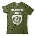 thumbnail image 1 of Bearded Dad T-Shirt Funny Dad Tee Father's Day Dad Shirt Father Gift Tee Like A Normal Dad Shirt (X-Large Military Green), 1 of 6