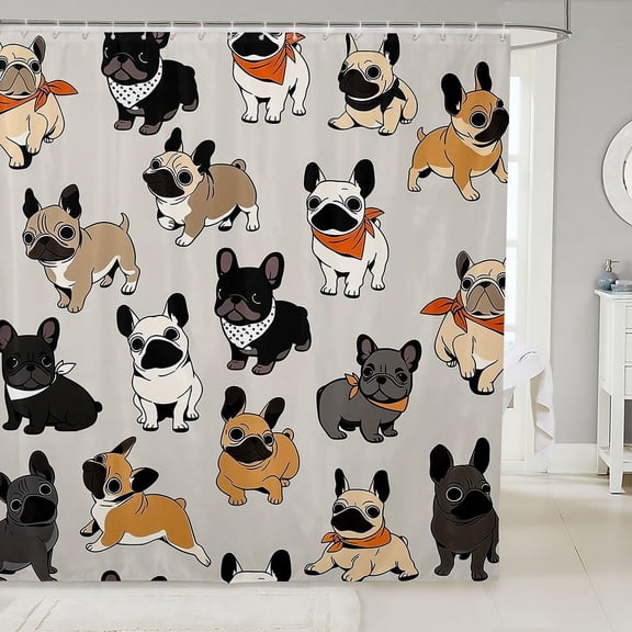 Bearded Dragon Bathroom Curtain Lizard Reptile Animals Shower Curtain Red Heart for Kids Adults Romantic Wildlife Fabric Shower Curtains