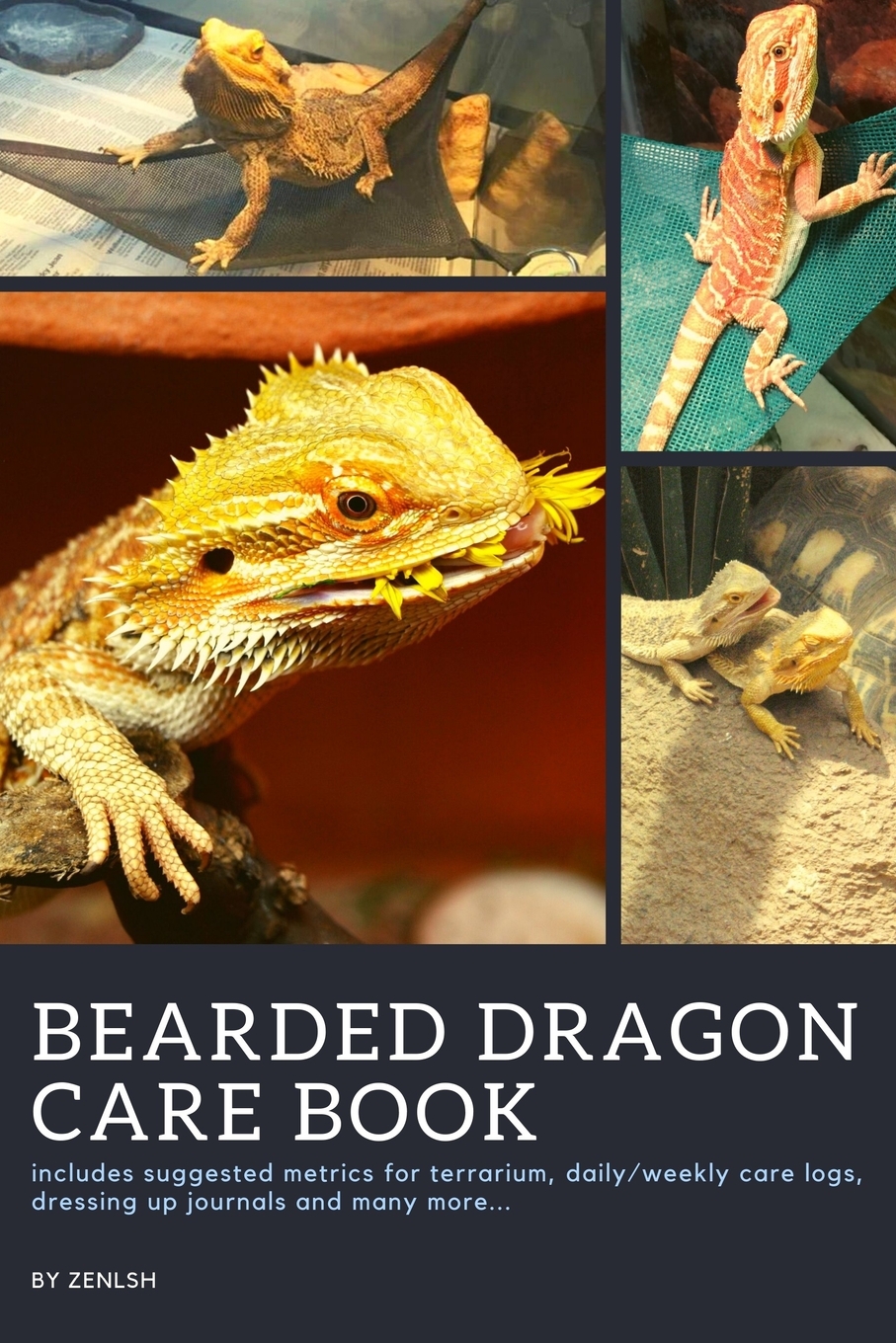 Bearded Dragon Care Book Essential Log Book To Care & Husbandry For Bearded Dragon Pet Owners