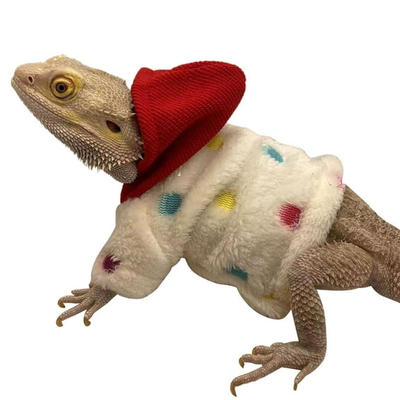 Bearded Dragon Clothes Costume Accessories Apparel Clothing Hand-made Warm Coat Hoodies Jackets for Small Animal Geckos