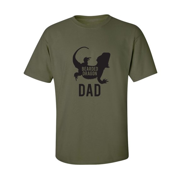 Bearded Dragon Dad Adult Short Sleeve T-shirt