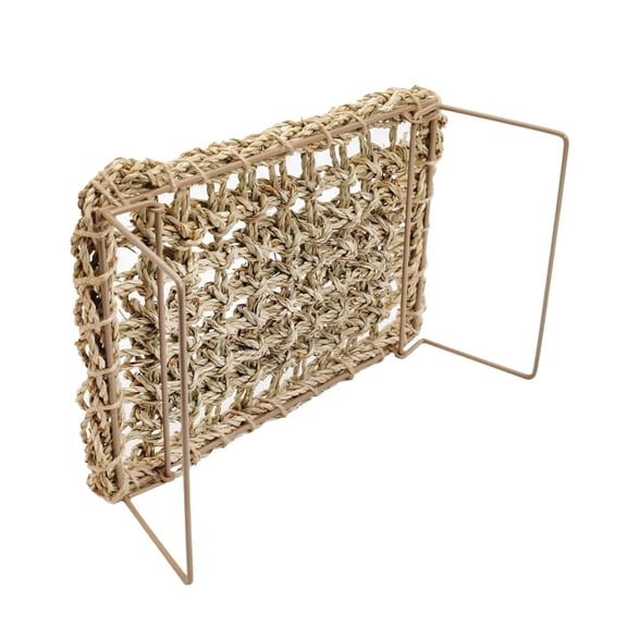 Bearded Dragon Hammock - Reptile Tank Accessories with Adjustable Metal Legs - Natural Seagrass Basking Platform Bed Habitat