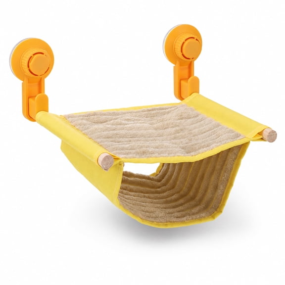 Bearded Dragon Hammock, Soft Warm Reptile Bed with Strong Suction Cups, Plush Lizard Bed and Hanging Tent for Chameleon, Gecko, Hamster, Small Animal Tank Habitat Decor