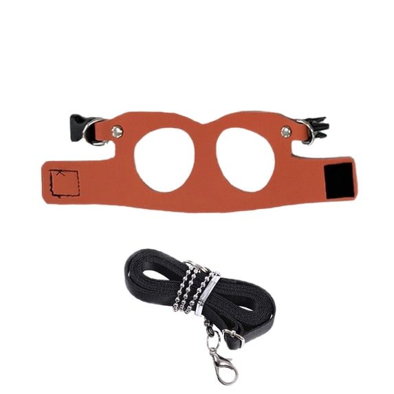 Bearded Dragon Harness and Leash Set,1 Pcs 65 Inch Traction Rope and 3 Different Sizes Soft Breathable Vest | Outdoor Walk Equipment for Small Pet | Cute Pet Harness Set,Orange
