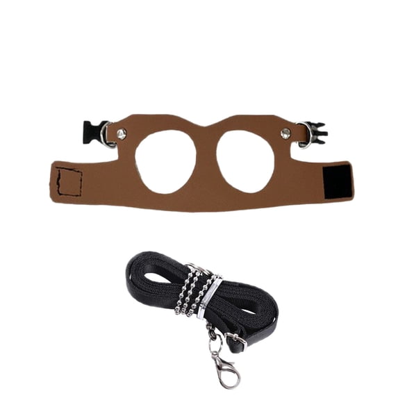 Bearded Dragon Harness and Leash Set,1 Pcs 65 Inch Traction Rope and 3 Sizes Soft Breathable Vest | Training Walking Equipment for Daily Outdoor Walking & Travel Safe,Brown