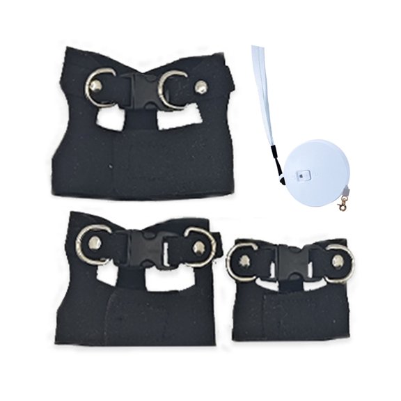 Bearded Dragon Harness And Leash Set Faux Leather Reptile Lizard Harness with Retractable Leash Small Animal Traction Rope Walking Vest Accessories for Amphibians