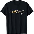 thumbnail image 1 of Bearded Dragon Heartbeat T-Shirtmen and women can wear, black, white, gifts.S,M,L,XL,2XL,3XL,240XL, 1 of 4