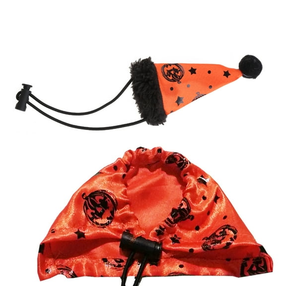 Bearded Dragon Holiday Dress Up Accessories Costume Clothes Adjustable Hat Cloak for Small Adjustable Holiday Costume Bearded Dragon Hat and Cloak Set for Amphibians Pet Supplies