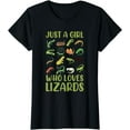 thumbnail image 1 of Bearded Dragon Kids Just A Girl Who Loves Lizards T-Shirt, 1 of 3