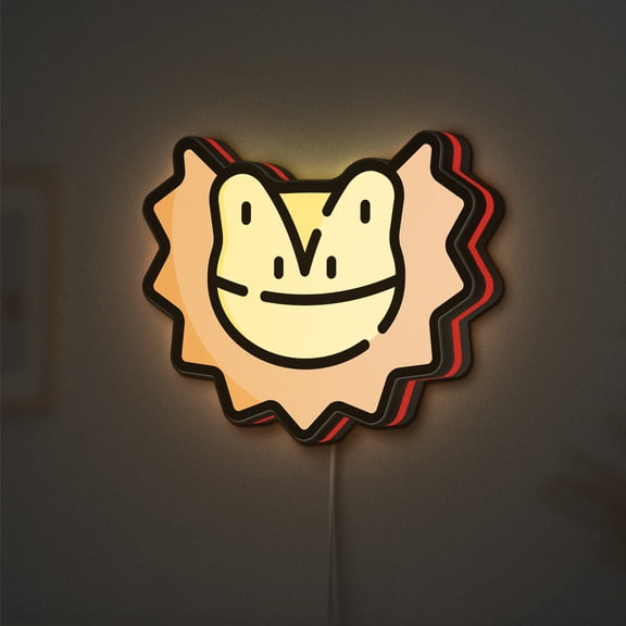 Bearded Dragon LED Lightbox - Reptile Jungle Decor, Custom Led Sign for Home Office Shop Decor (Height 8 inch, 20cm)