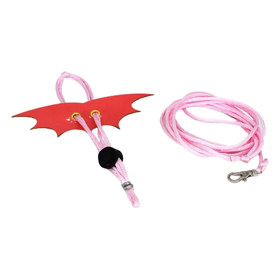 Bearded Dragon Leash and Harness Set Adjustable Lizard Walking Leash with Leather Wings for Hamsters Small Animals