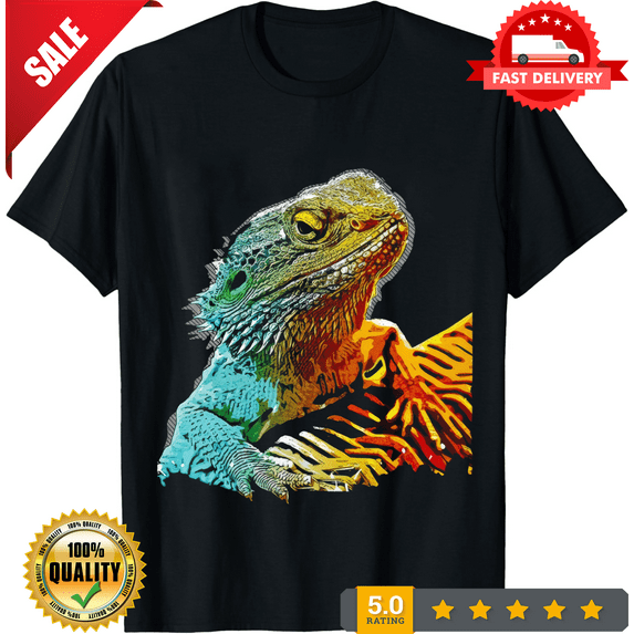 Bearded Dragon Lizard Reptile Funny Novelty Unisex T-shirt, LIMITED EDITION-TH73986