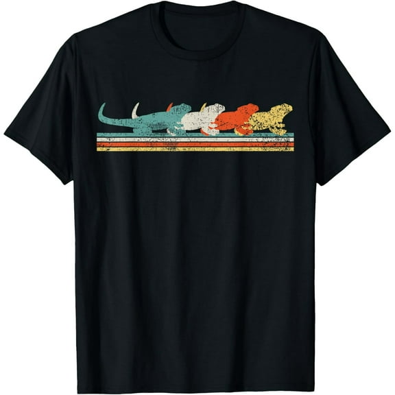 Bearded Dragon Lizard Reptile Retro Gift T-Shirt