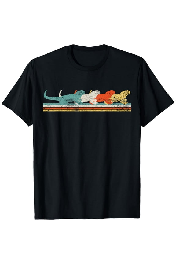Bearded Dragon Lizard Reptile Retro Gift T-Shirt
