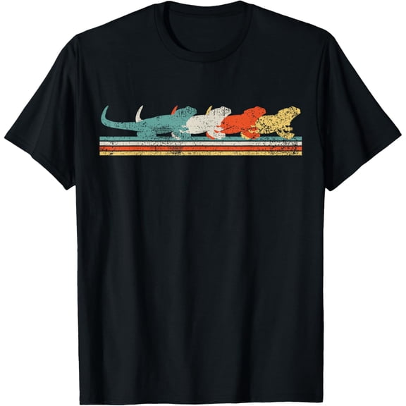 Bearded Dragon Lizard Reptile Retro Gift T-Shirt