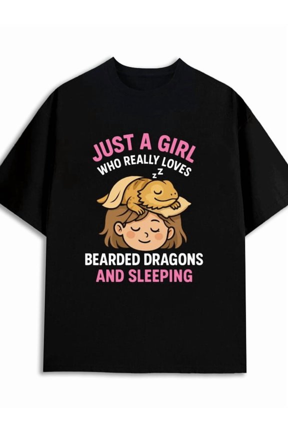 Bearded Dragon Lover for men 180G 100% Cotton black Vintage Unisex Shirt Graphic Tee tshirts Classic Unisex Shirt Printed tshirts Original Unisex Shirt Graphic Tee tshirts