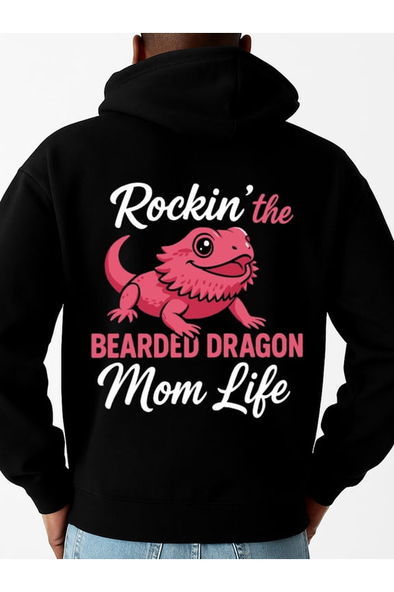 Bearded Dragon Mom funny humor Clothing For Autumn Winter long sleeve black funny humor husband Casual Unisex Shirt Graphic Tee tshirts Vintage Unisex Shirt Graphic tshirts