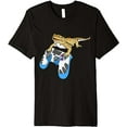 thumbnail image 1 of Bearded Dragon Playing Video Game Reptiles Pagona Gamers Premium T-Shirt, 1 of 5