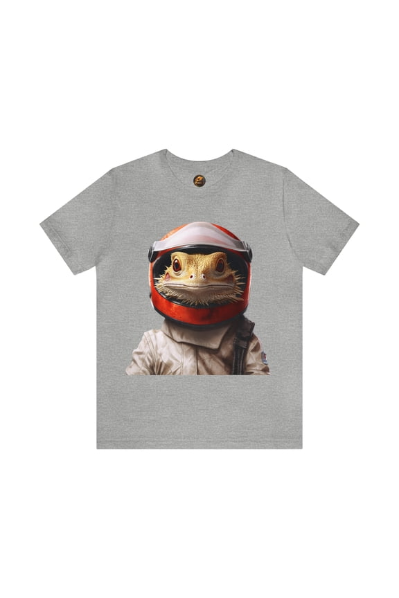 Bearded Dragon Racecar Driver - Unisex Jersey Short Sleeve Tee