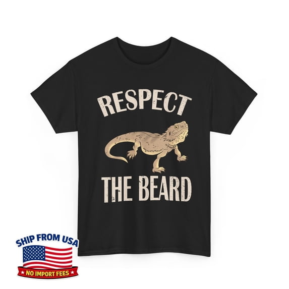 Bearded Dragon Respect The Beard Reptiles Lovers Timeless Theme For ...