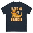 thumbnail image 1 of Bearded Dragon Shirt For Family I Love My Beardie TShirt (Navy, 2XL), 1 of 2