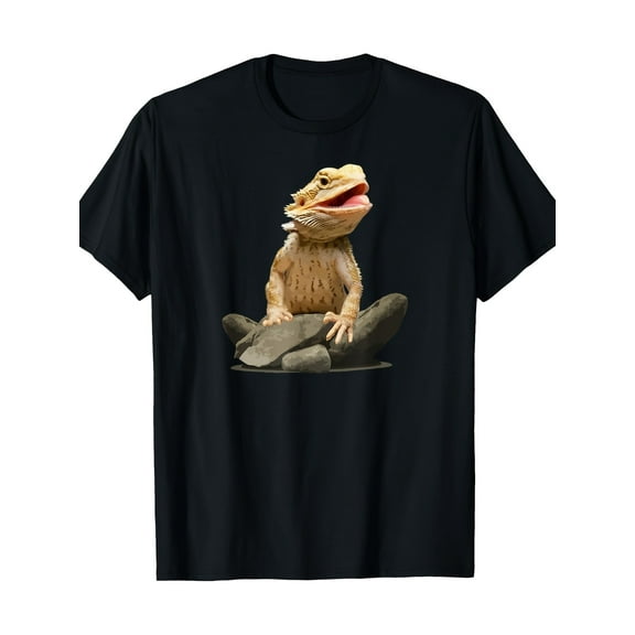 Bearded Dragon Shirt Youth Gecko Lizard Animal 220g 100% Cotton T-Shirt