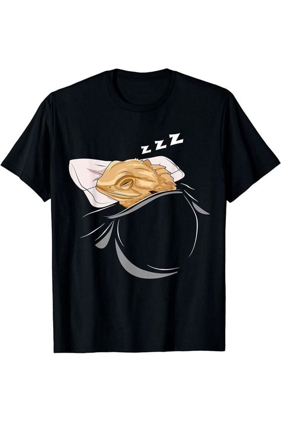 Bearded Dragon Sleeping Animal Nap PJs Outfit Bearded Dragon T-Shirt