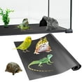 thumbnail image 1 of Bearded Dragon Tank Carpet, 17.7 x 39.3" Premium Reptile Terrarium Liner Substrate for Leopard Gecko, Snake, Lizard and Tortoise, Non-Adhesive Reptile Mat Bedding for Reptile Tank-Black, 1 of 7