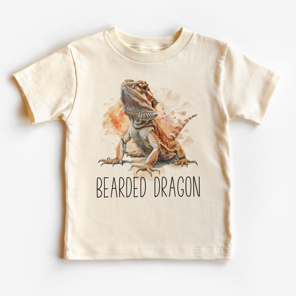 Bearded Dragon Toddler Shirt - Cute Educational Lizard Species Kid'S Clothing - Boho Toddler & Youth Tee TODDLER SHORT SLEEVE TEE BELLA CANVAS 3001T