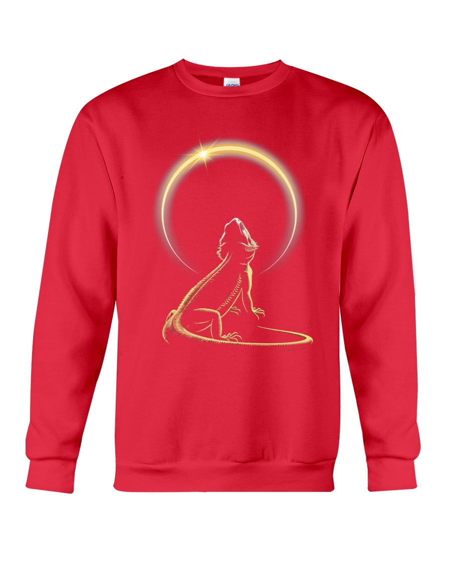 Bearded Dragon Total Solar Eclipse 2024 Bearded Sweatshirt