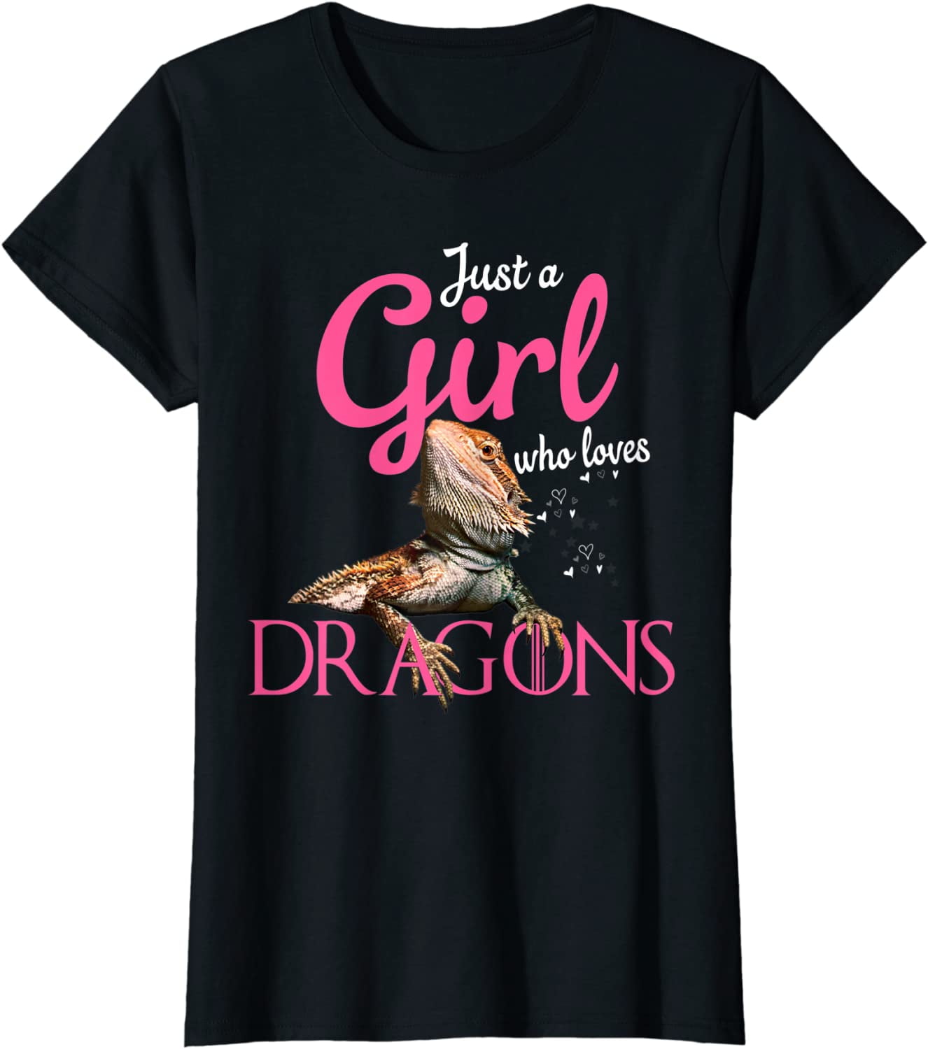 Bearded Dragon Tshirt Just a girl who loves bearded dragon T-Shirt ...
